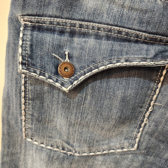 Vintage - Koman - Denim Shorts - Blue - White Stitching - Mens Size 34 -… - Picture 5 of 13